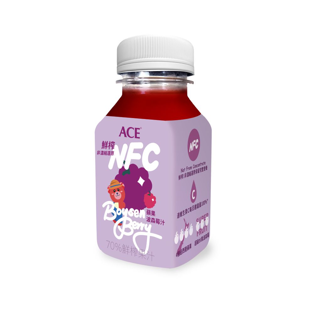 ACE - NFC Juice鮮榨蘋果波森莓汁-200ml (單入)-有效期限2024/12/7