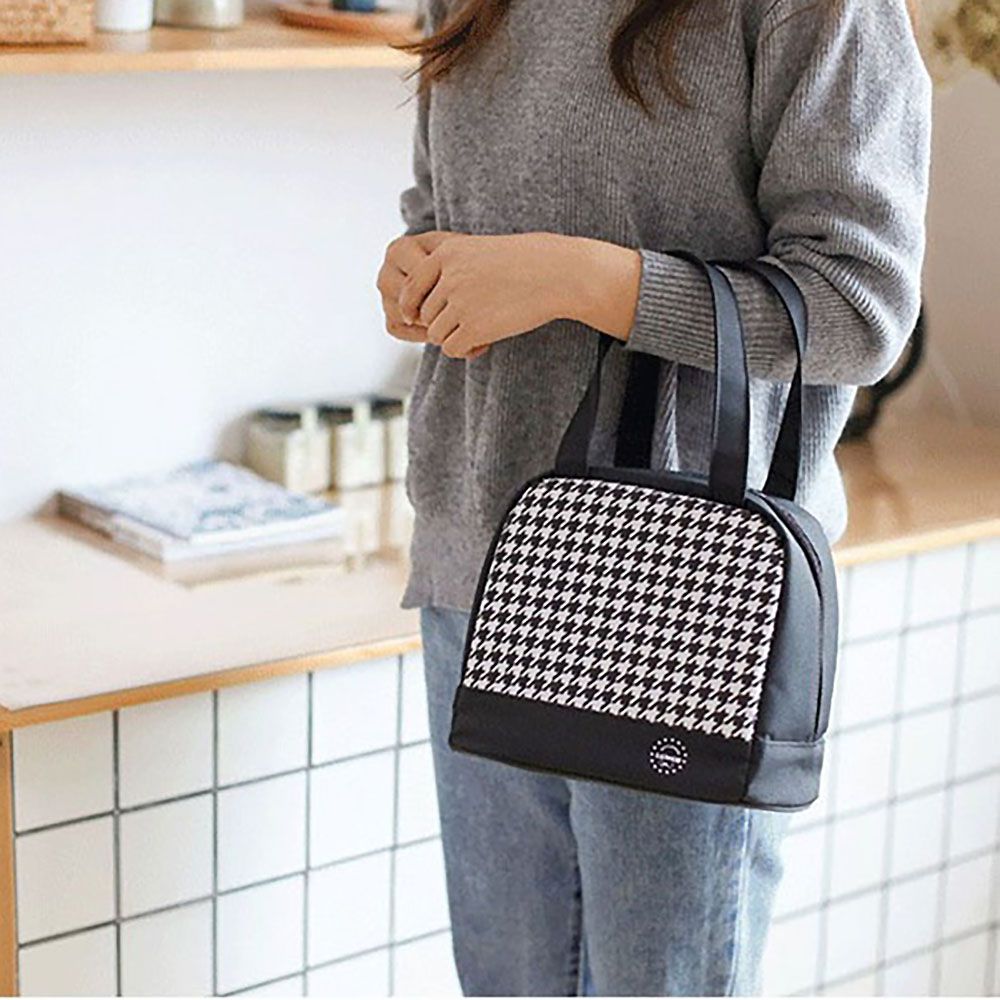 千鳥格便當袋