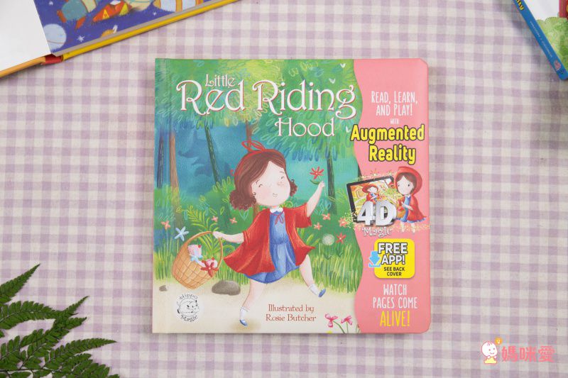 Little Hippo Books - 4D立體繪本大全套-小紅帽+三隻小豬+絨毛兔+金髮女孩與三隻熊+一起學123+一起學ABC[4D書]