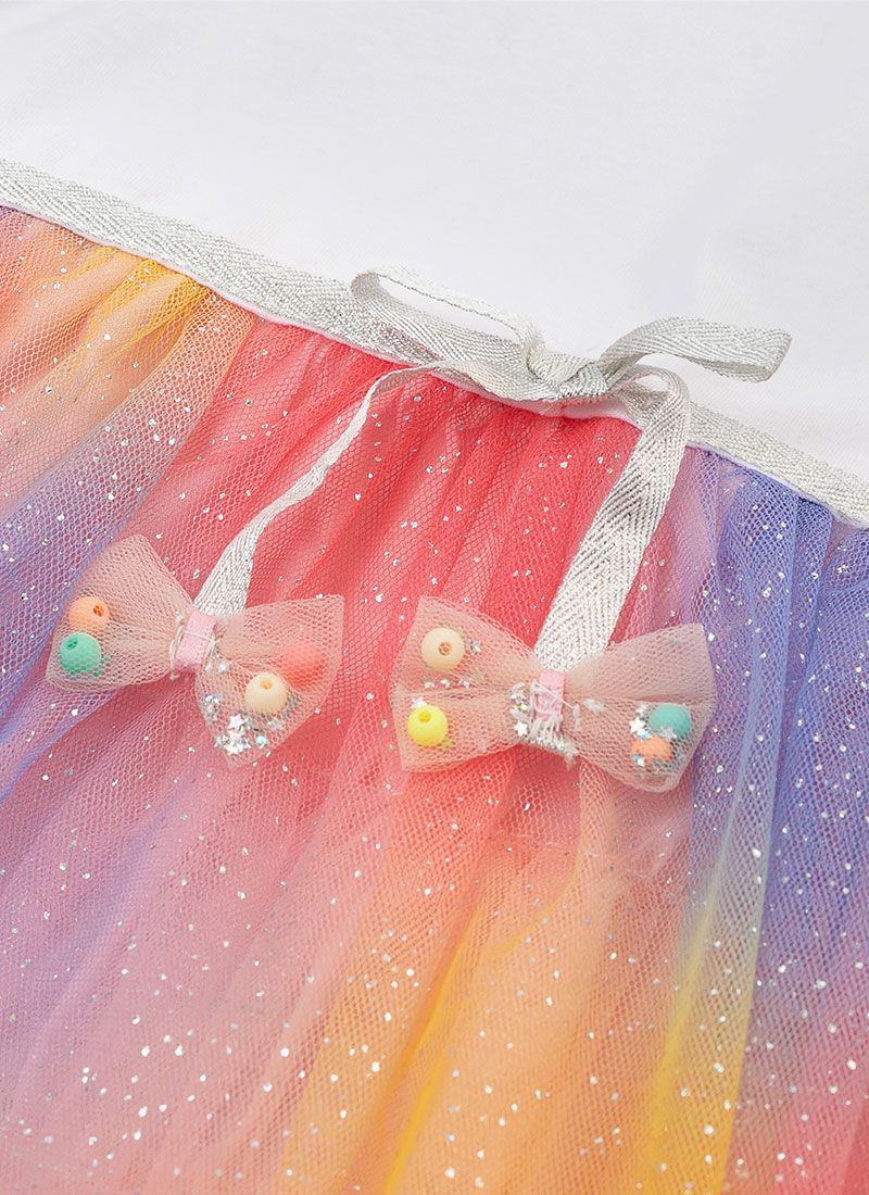 韓國 OZKIZ - (附頭飾、飾品)夢幻仙子漸層網紗洋裝