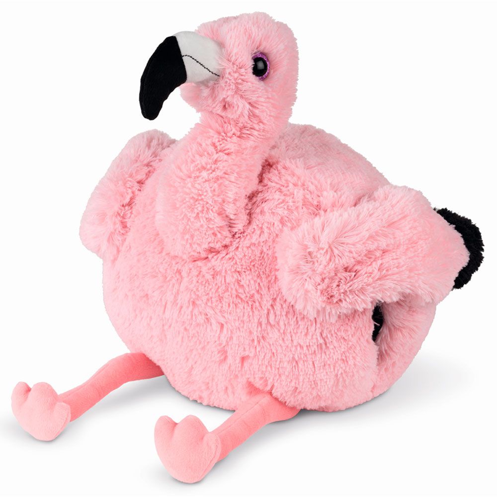荷蘭NOXXIEZ - 可愛動物暖手枕-粉紅鶴-400g