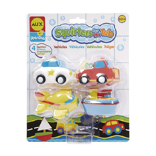 美國 ALEX - 可愛噴水洗澡組-交通工具