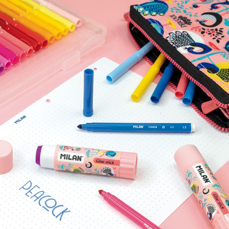 MILAN - 兒童專用變色口紅膠_孔雀_2入組