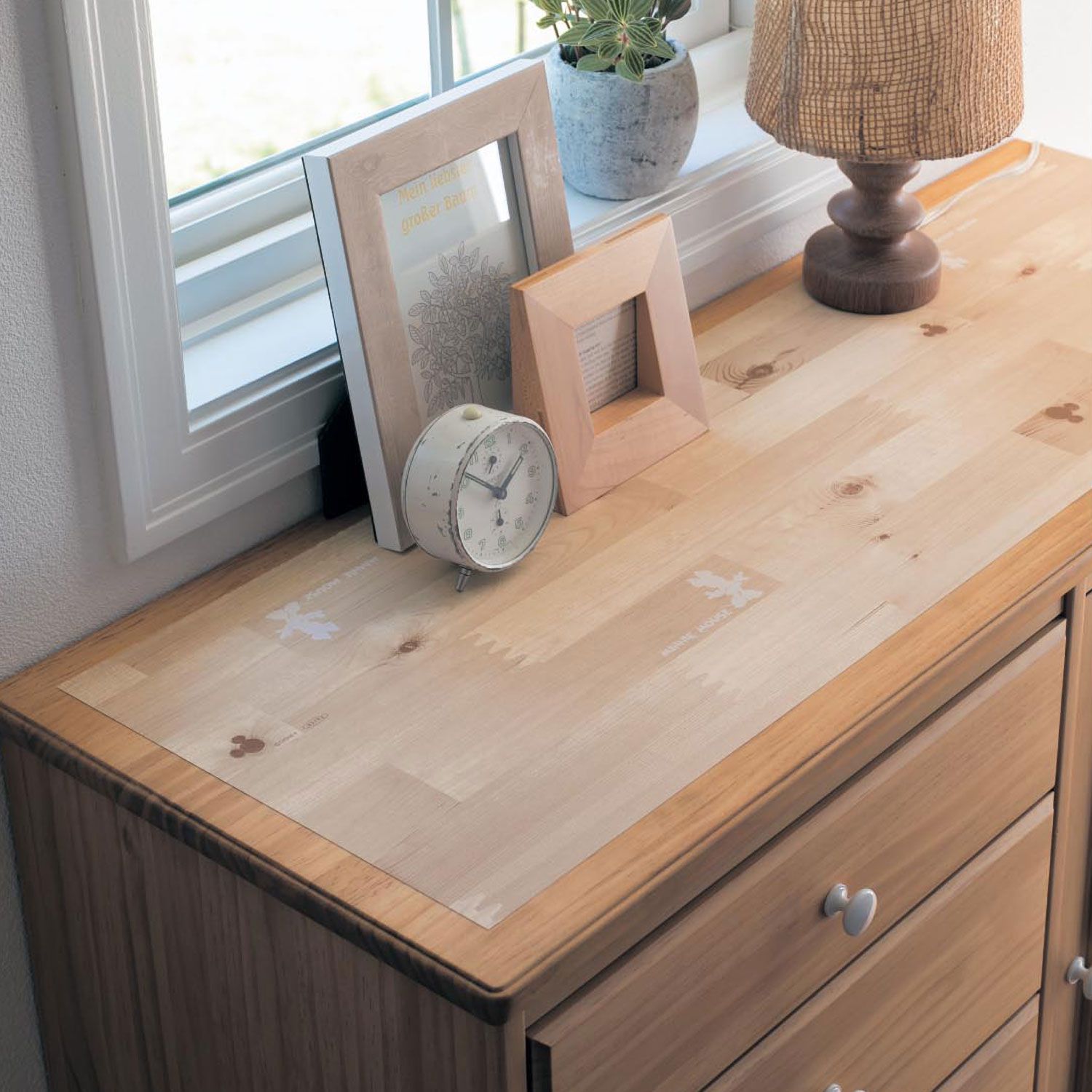 日本千趣會 - 日本製 迪士尼防水木紋裝飾貼-米奇