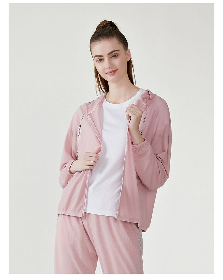 連帽防曬外套-灰色