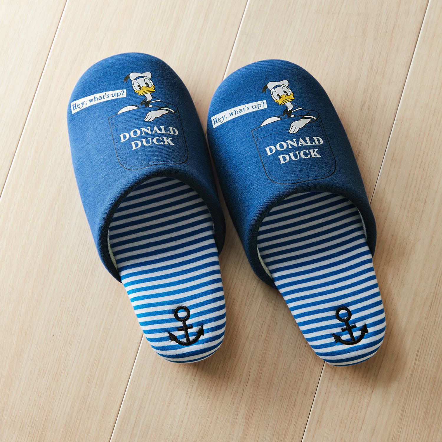 日本千趣會 - 迪士尼室內拖鞋-黛西-藍紫