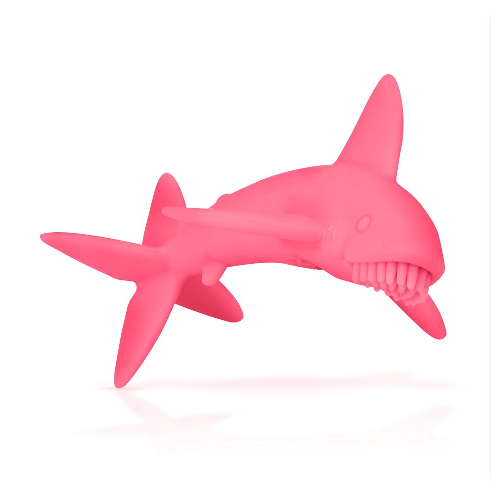 Nuby - NUBY鯊魚固齒器-粉