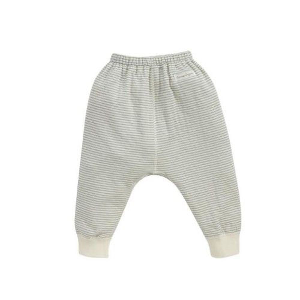 日本 Combi - 初生褲-經典條紋系列-淺灰