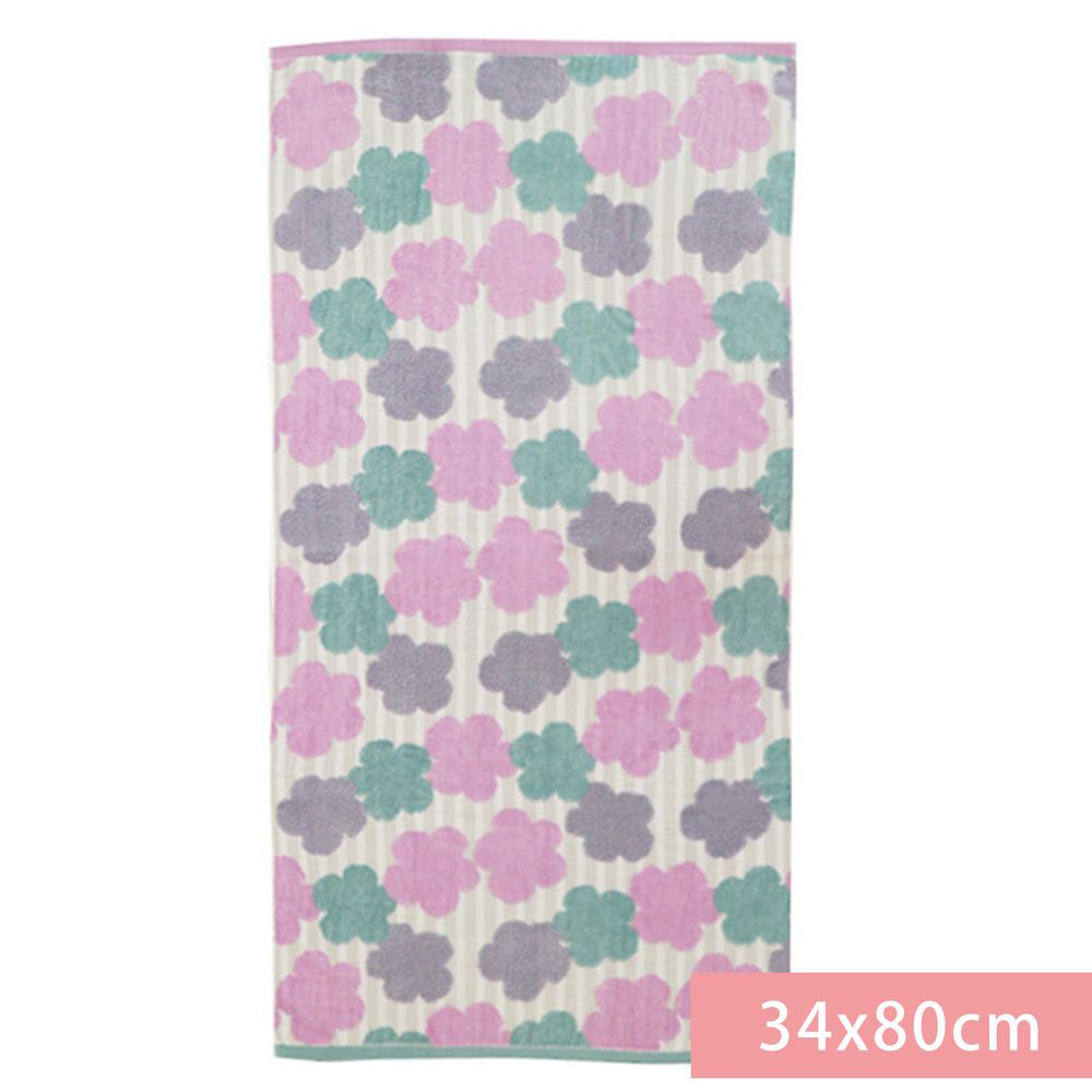日本代購 - 【SOU·SOU】日本製今治純棉刺繡長毛巾-布芝空薔薇 (34x80cm)