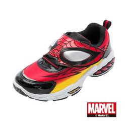 漫威MARVEL - 蜘蛛人 童鞋 電燈運動鞋 MNKX55112-絆帶設計方便穿脫-紅黑-(中大童段)