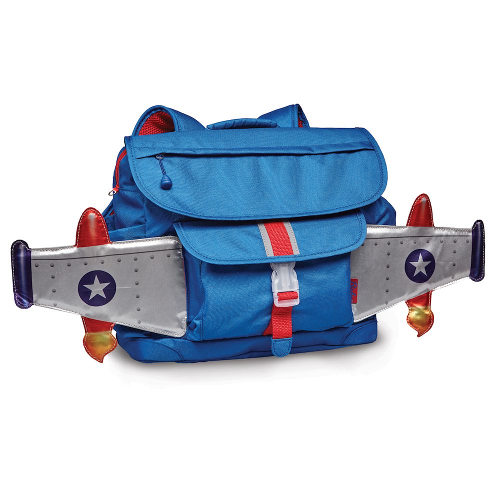 Bixbee - 飛飛童趣系列-天空藍噴射機中童背包 (寬33cm*高28cm*深12.7cm)