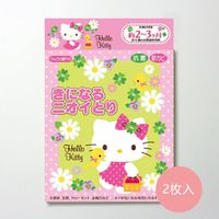 日本代購 - 日本製 神奇小鳥防霉/抗菌/除臭香氛掛片-居家通用款-HelloKitty-2枚入