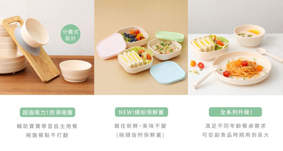 美國Miniware - 微兒天然寶貝用品系列-天然聚乳酸 點心時光組-薄荷綠