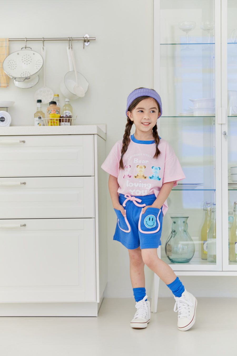 韓國 MINIATURE - LOVING熊熊T-粉紅