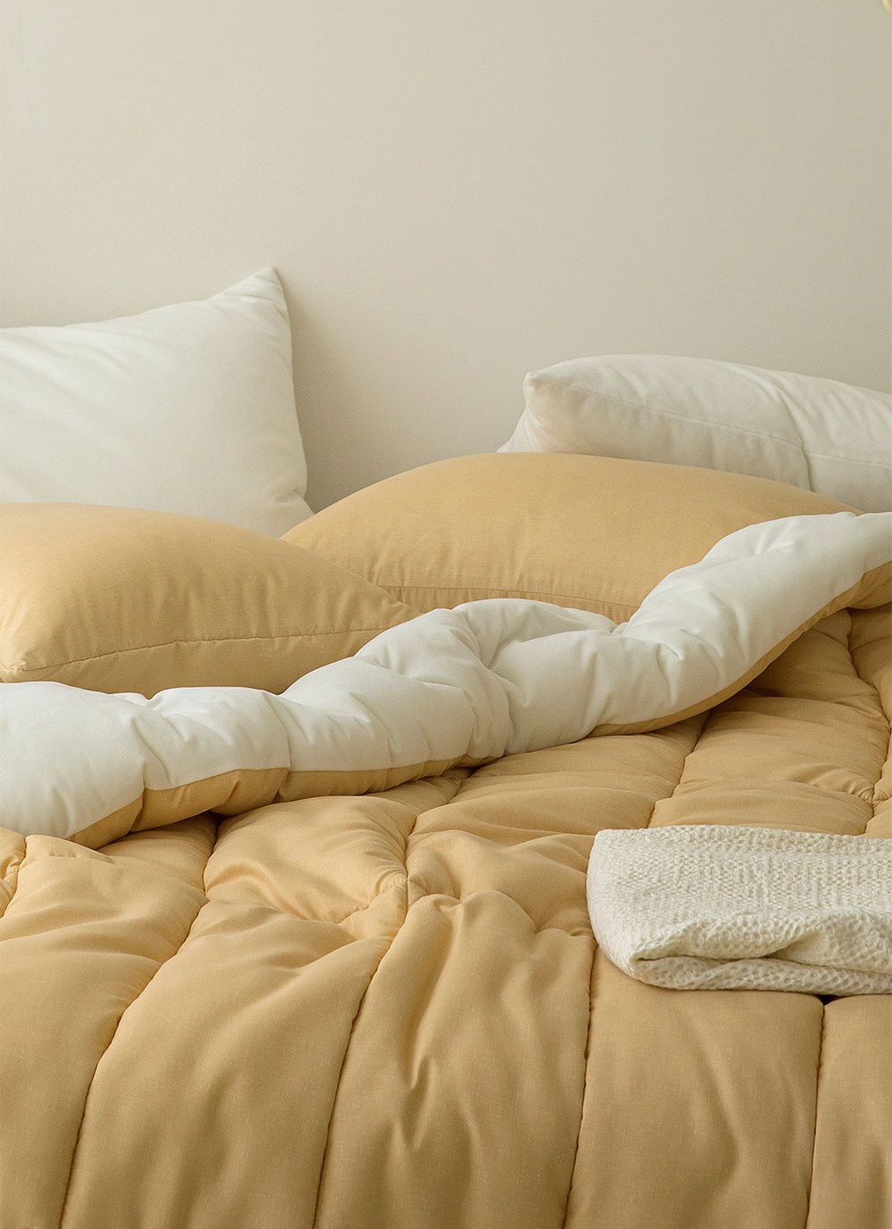 韓國 Maatila - 可水洗超細纖維棉花糖棉被-香橙蒟蒻