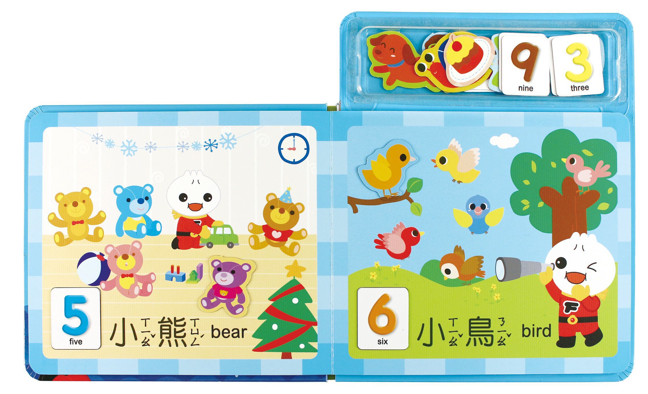 小寶貝認知互動遊戲磁鐵書(一套四冊)-FOOD超人