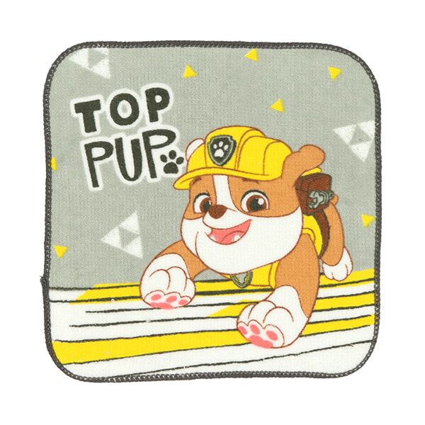 日本西松屋 - 純棉上學擦手巾/手帕(5入組)-汪汪隊-藍色阿奇系列 (16×16cm)