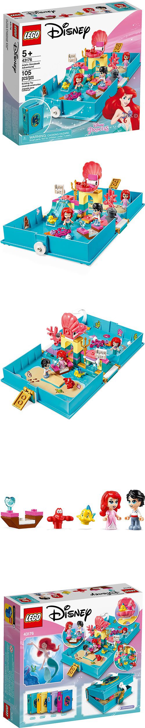 樂高 LEGO - 樂高 Disney 迪士尼公主系列 -  愛麗兒的口袋故事書 43176-105pcs