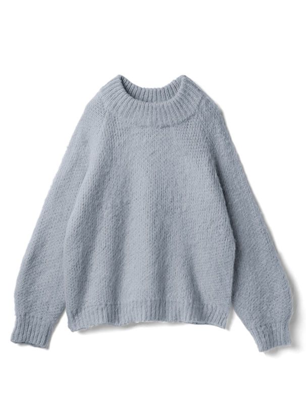 日本 GRL - 柔軟植絨編織毛衣-萊姆黃 (F)