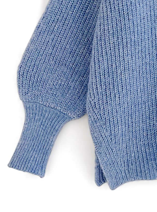 日本 GRL - 慵懶感綁帶長版針織上衣-蘋果綠 (F)