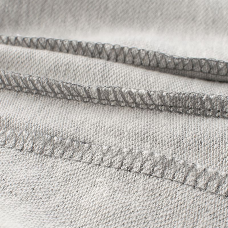 純棉腰鬆緊休閒五分褲-迷彩-灰色