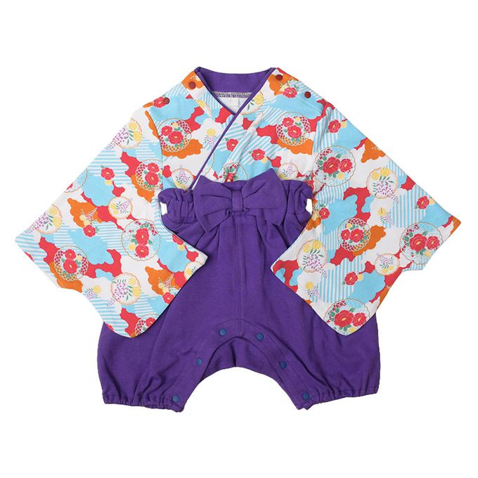 akachan honpo - 袴連身衣-(包屁衣)-紫色