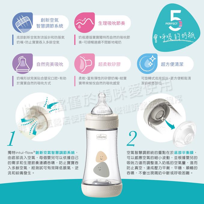 義大利 chicco - Perfect 5完美防脹彌月禮盒