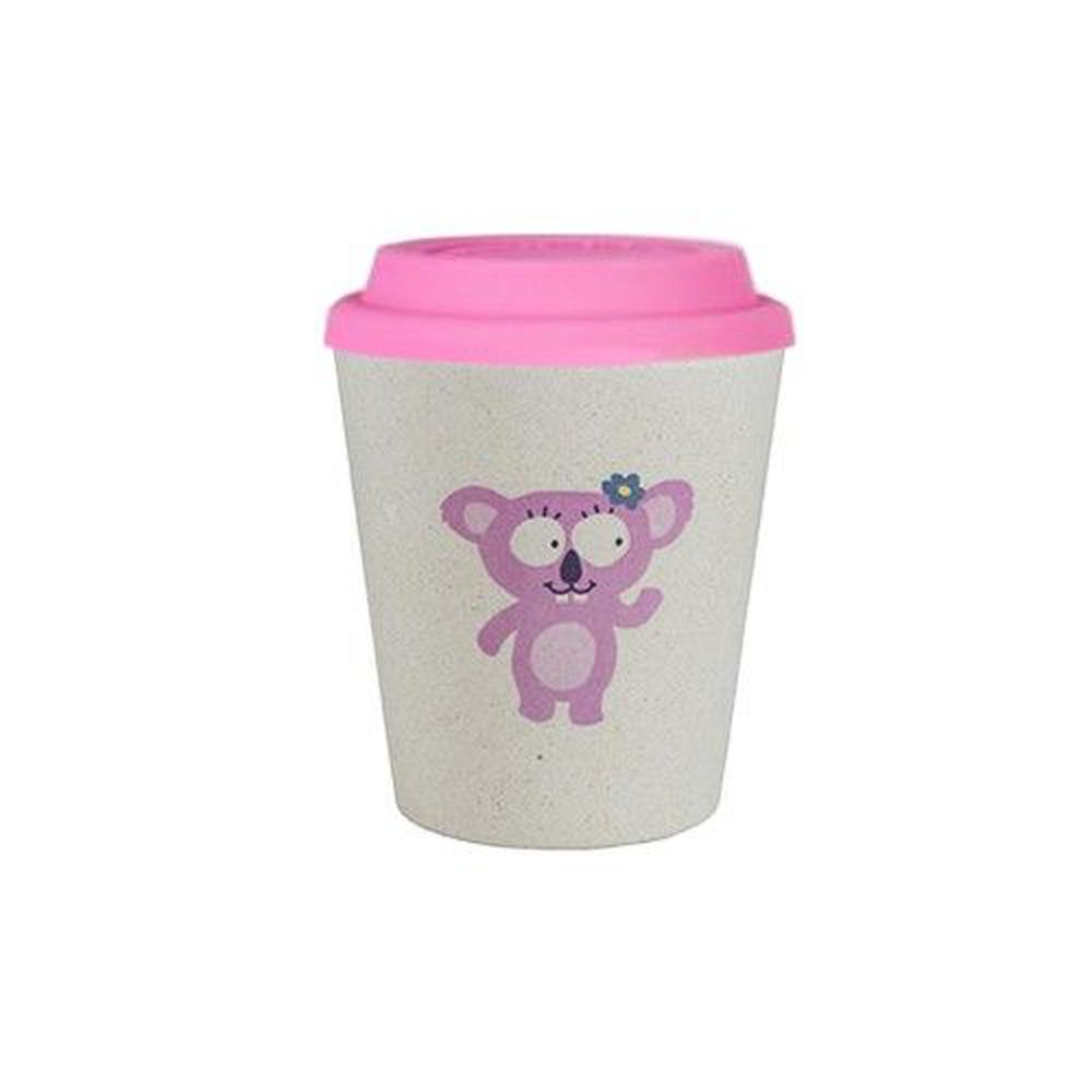 澳洲 Jack N' Jill - 漱口杯+粉紅色杯蓋-無尾熊