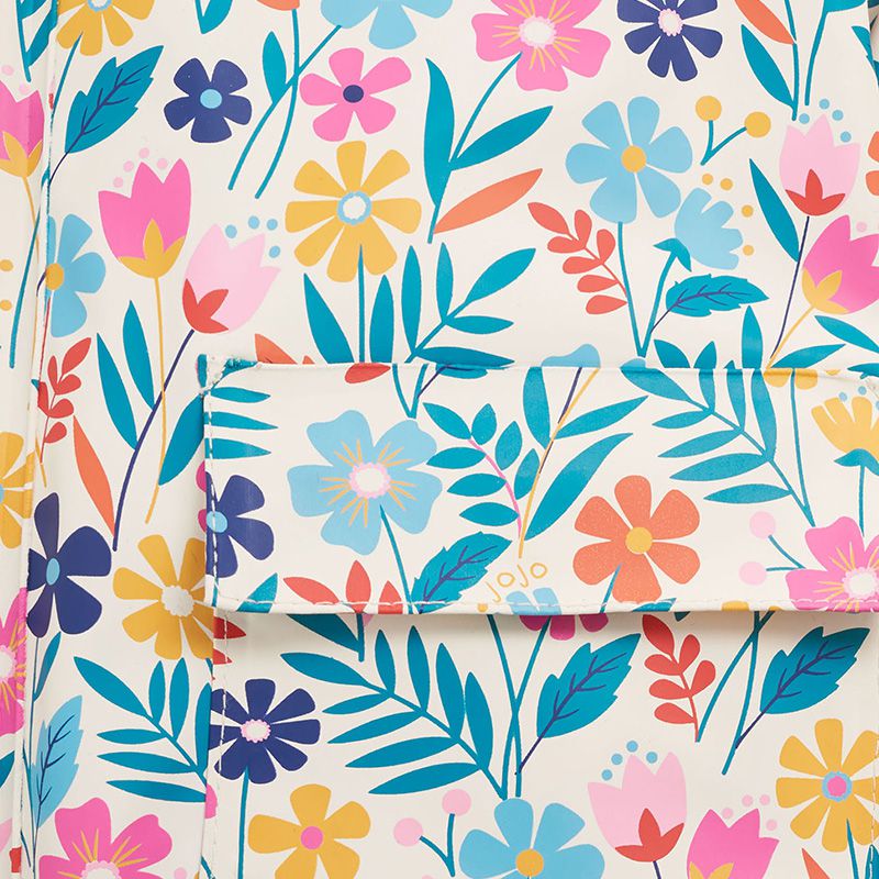 英國 JoJo Maman BeBe - 三合一多功能防水保暖外套-繽紛花卉