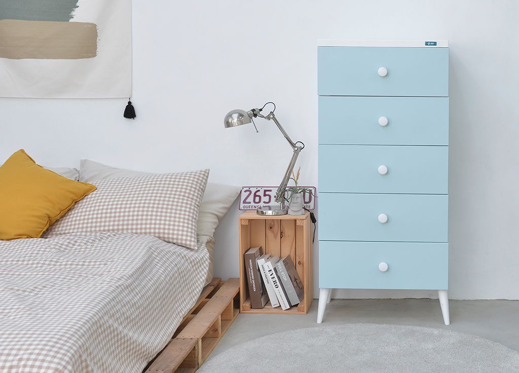 家窩 - 悠雅五層高腳抽屜收納櫃-DIY-混色款