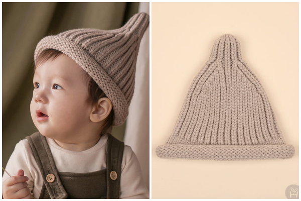 韓國 Happy Prince - 尖頭針織毛線帽-紅 (Free)