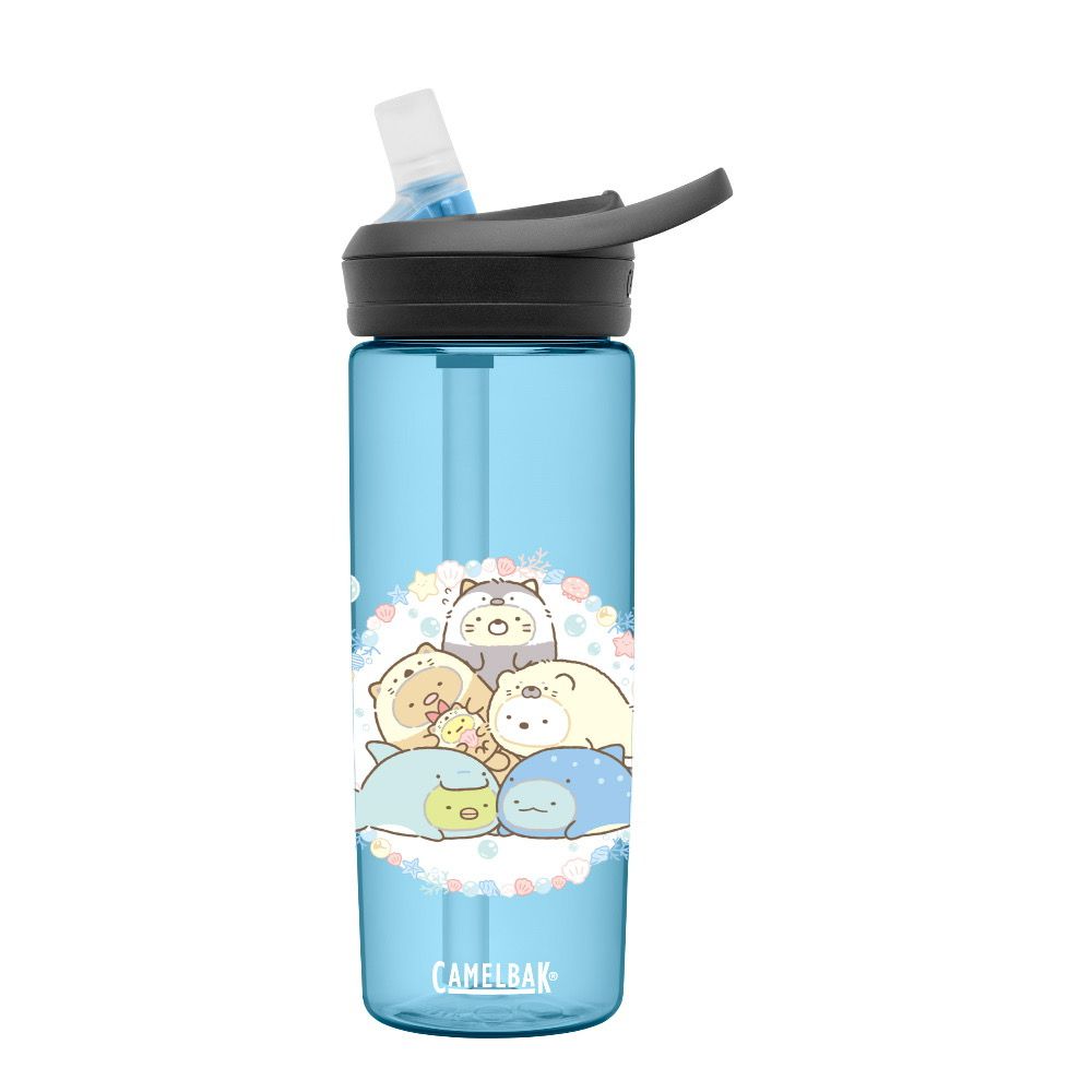 CamelBak - eddy+ 多水吸管水瓶-角落小夥伴-鯊魚寶寶-600ML