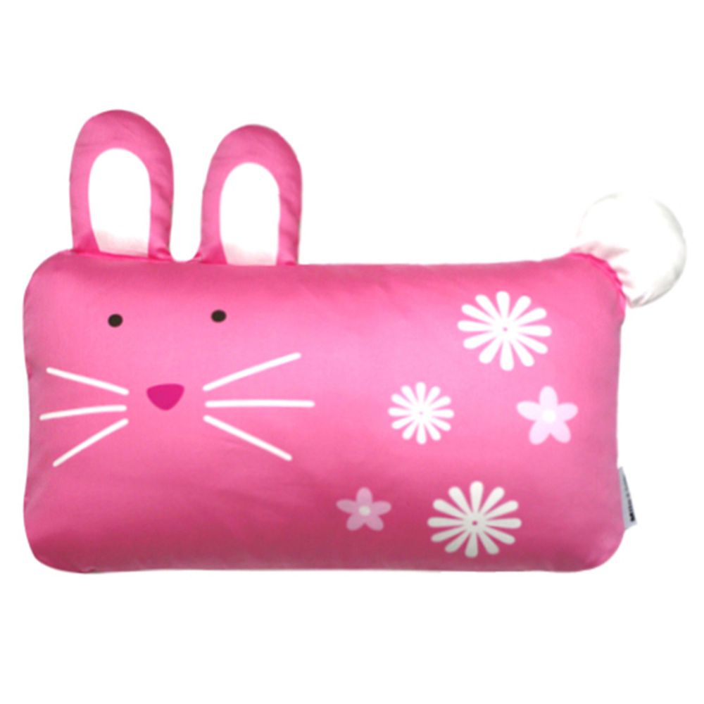 美國 Milo & Gabby - 動物好朋友-可水洗防蹣枕心+枕套組-LOLA兔兔 (mini枕-1歲以上)