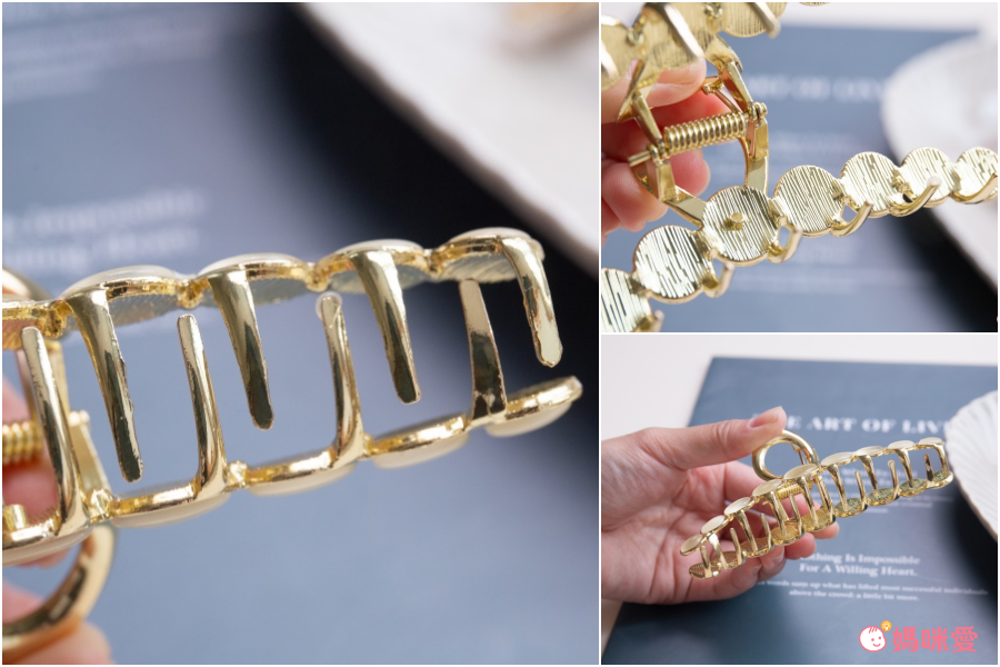 貓眼石金屬抓夾 (大(約11cm))