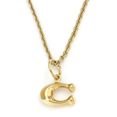 TORY BURCH - C logo造型項鍊 (金色)
