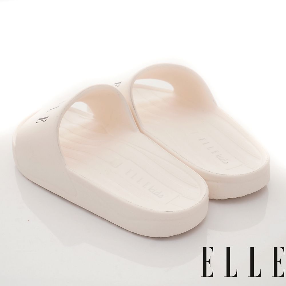 ELLE - 台灣製ELLE輕便休閒拖鞋(中小童段)-拖鞋-白