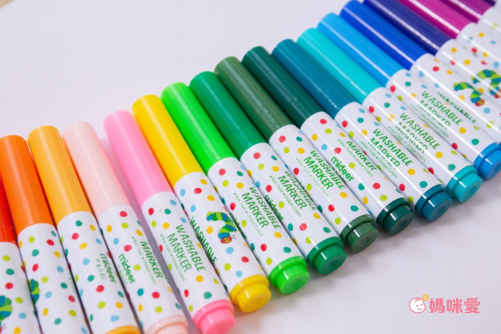 暢銷繪本聯名！好餓的毛毛蟲 x MIDEER 可水洗彩色筆、蠟筆