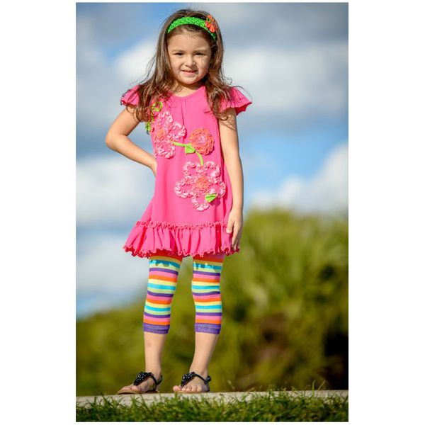 美國 juDanzy - 內搭褲襪-粉紅條紋