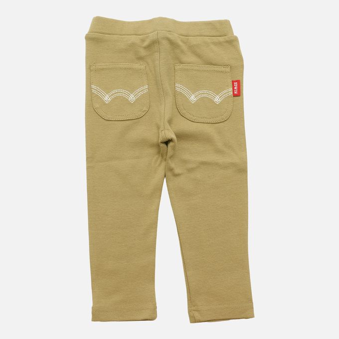 日本 Chil2 - EDWIN聯名 超彈性伸縮長褲-濃綠