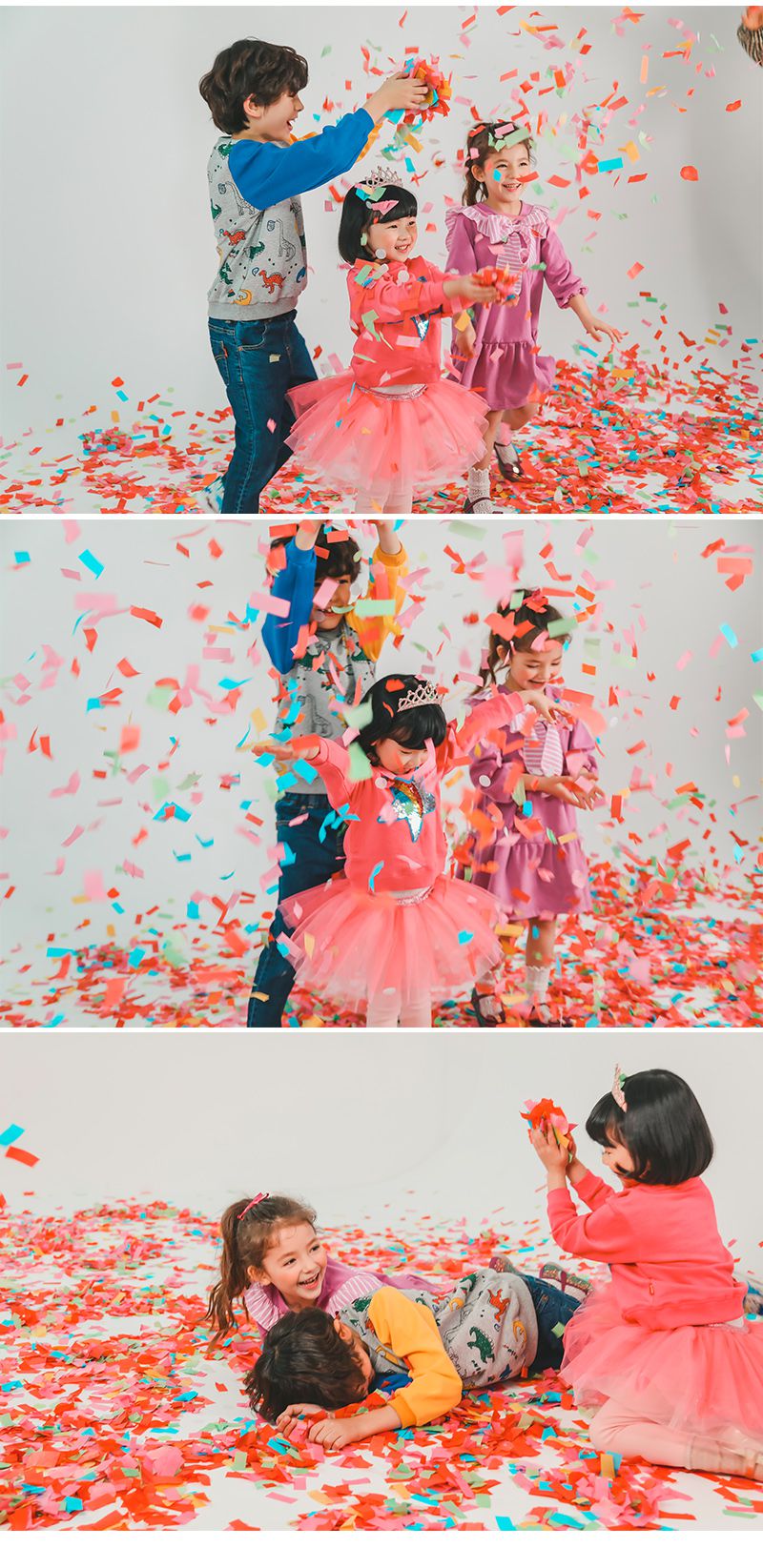 韓國 OZKIZ - 閃亮變色長袖大學T-深藍流星