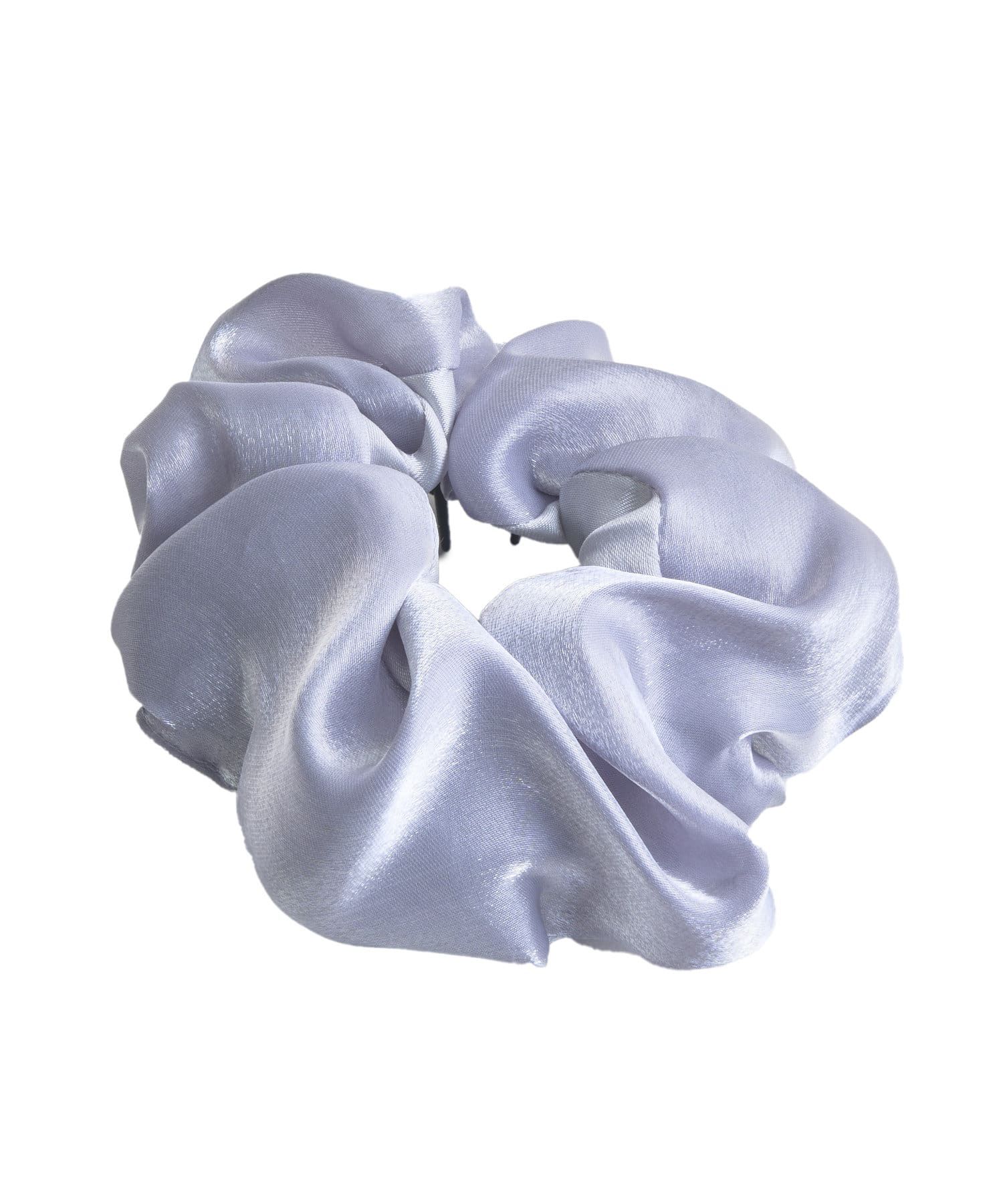 日本 Lattice - [日雜推薦] 不用綁！優雅光澤大腸圈髮環-波浪壓紋-時尚黑