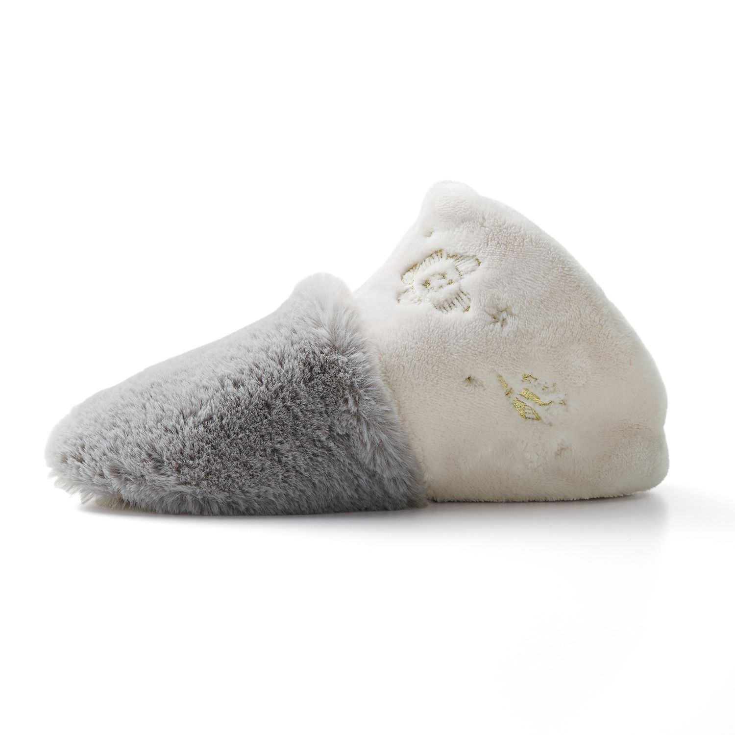 日本千趣會 - 超長柔毛靴型室內拖-咖啡 (23-24.5cm)