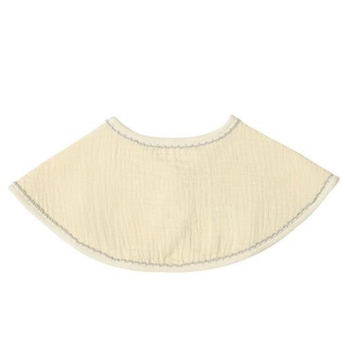圍兜-蓬鬆穆斯林綿紗-奶油色 (50~70cm)