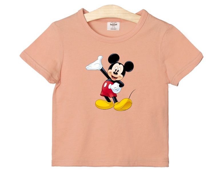 (韓製)正版迪士尼 - 純棉T-哈囉米奇-深藍