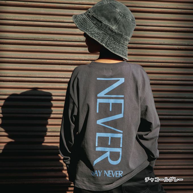 日本 BRANSHES - 純棉簡約英文logo薄長袖上衣-HEY!-米白