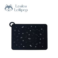 Loulou Lollipop - 可掛式矽膠餐墊-迷幻太空