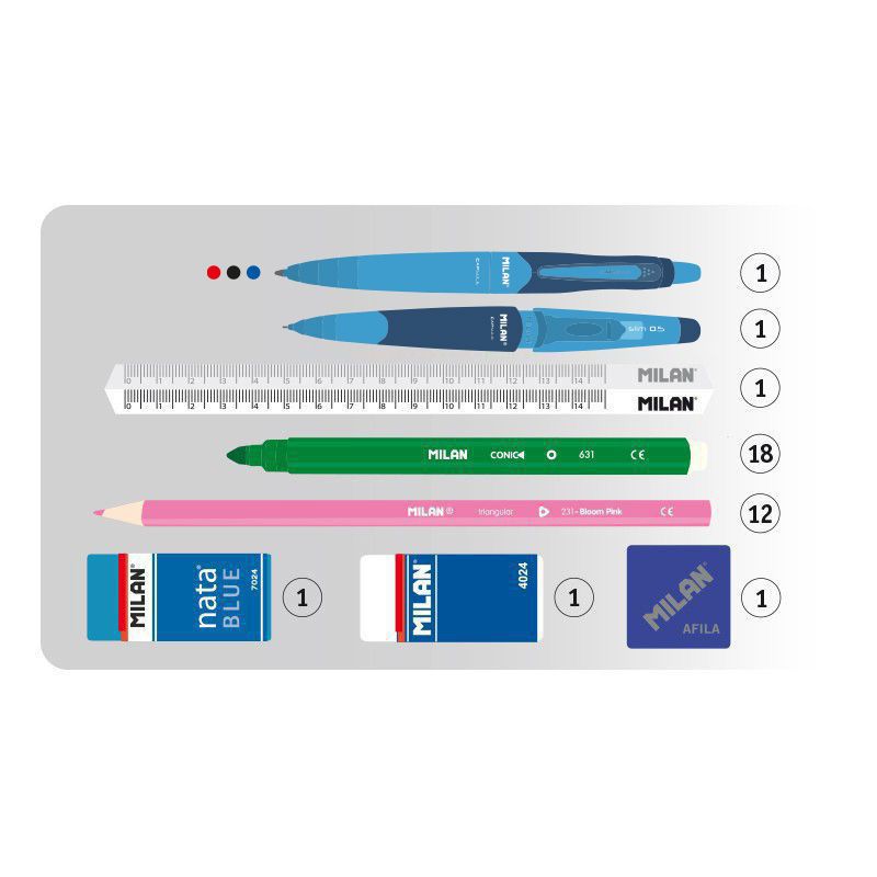 MILAN - 隨行畫筆袋著走_挖土機(雙層式)