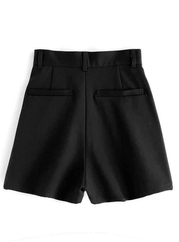 日本 GRL - 時尚修身百搭短褲-黑