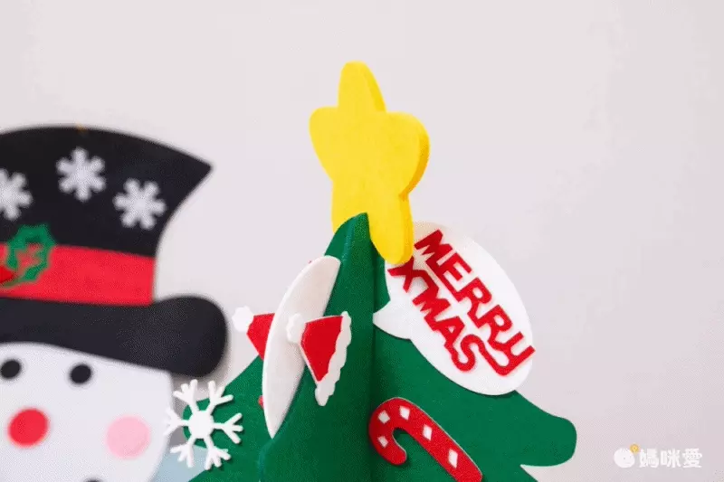 毛氈聖誕樹裝飾 ✦ 輕巧好裝飾 ✦ 完全不佔空間！