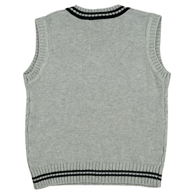 akachan honpo - 針織背心-灰色
